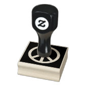 PEACE-Symbol Gummistempel (Stempel)