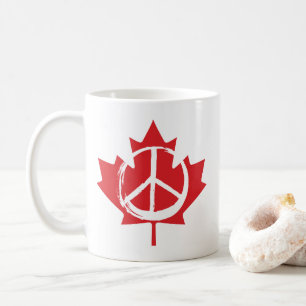 Peace Symbol Kanada ist nicht an die USA zu verkau Kaffeetasse