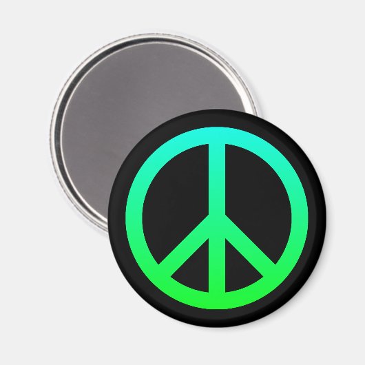 Peace Symbol Magnet (Vorderseite/Rückseite)