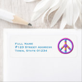 Peace Symbol Mailing Labels (Insitu)