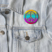 PEACE-Symbol - SILVER Button (Beispiel)