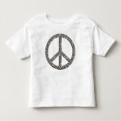 PEACE-Symbol - SILVER Kleinkind T-shirt (Vorderseite)