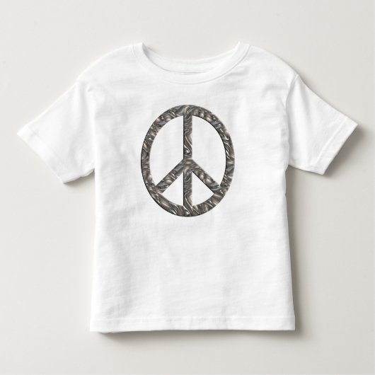 PEACE-Symbol - SILVER Kleinkind T-shirt (Vorderseite)