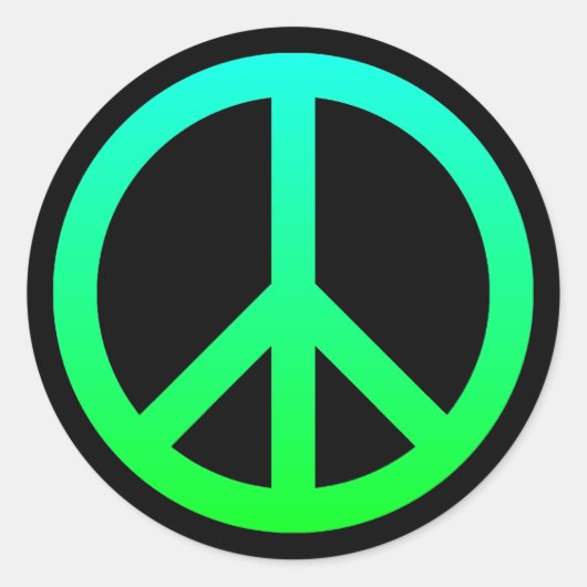 Peace Symbol Sticker (Vorderseite)