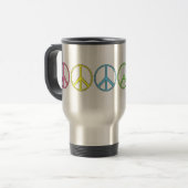 Peace Symbol Travel Mug Reisebecher (Vorderseite Links)