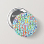 Peace Symbols Art Button (Vorne & Hinten)