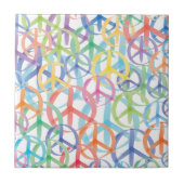 Peace Symbols Art Fliese (Vorderseite)