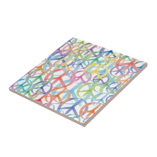 Peace Symbols Art Fliese (Seite)