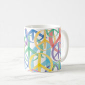 Peace Symbols Art Kaffeetasse (VorderseiteRechts)