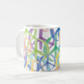 Peace Symbols Art Kaffeetasse (Vorderseite Links)