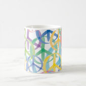 Peace Symbols Art Kaffeetasse (Mittel)