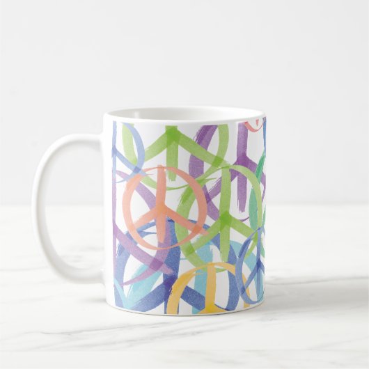 Peace Symbols Art Kaffeetasse (Links)