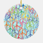 Peace Symbols Art Keramikornament (Hinten)