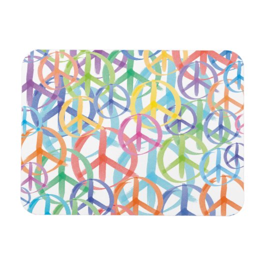 Peace Symbols Art Magnet (Horizontal)