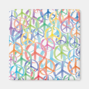 Peace Symbols Art Magnet