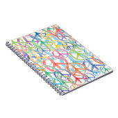 Peace Symbols Art Notizblock (Rechte Seite)