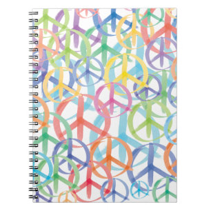 Peace Symbols Art Notizblock