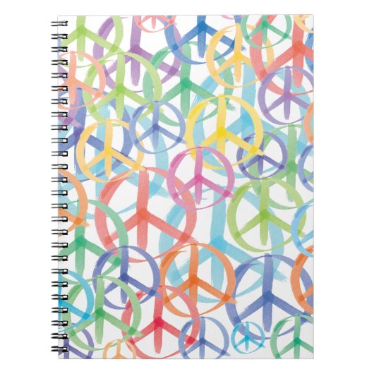 Peace Symbols Art Notizblock (Vorderseite)