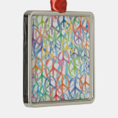 Peace Symbols Art Ornament Aus Metall (Rechts)