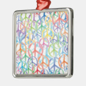 Peace Symbols Art Ornament Aus Metall (Links)