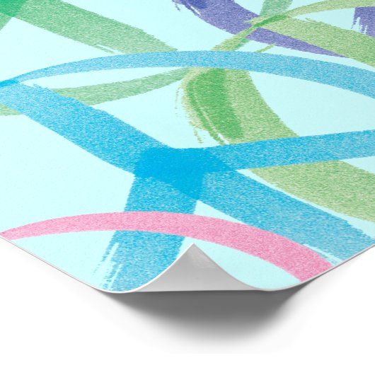 Peace Symbols Art Poster (Ecke)