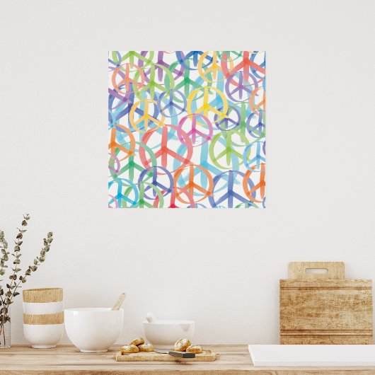 Peace Symbols Art Poster (Küche)