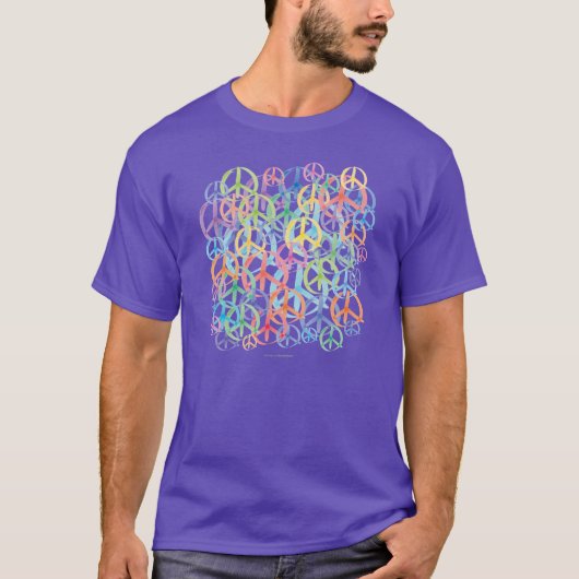 Peace Symbols Art T-Shirt (Vorderseite)