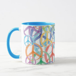 Peace Symbols Art Tasse