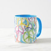 Peace Symbols Art Tasse (VorderseiteRechts)