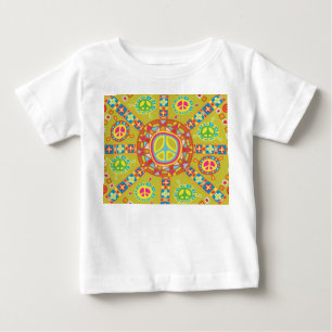 Peace Symbols Design Baby T-shirt