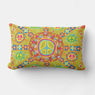 Peace Symbols Design Lendenkissen