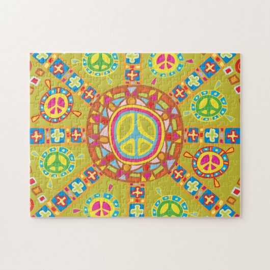 Peace Symbols Design Puzzle (Horizontal)