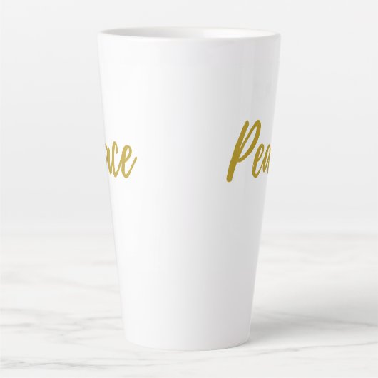 Peace Tall Latte Tasse (Vorderseite)