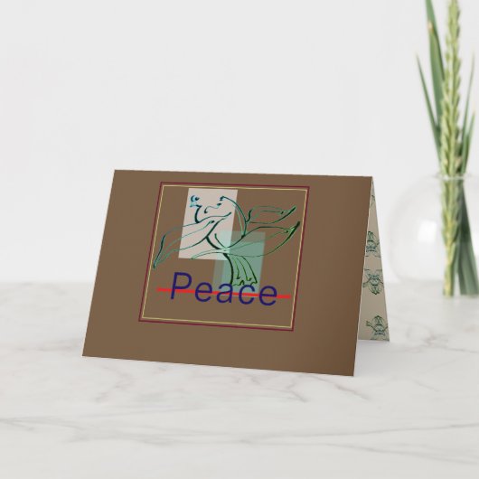 Peace Taube Card hier Karte (Vorderseite)