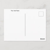 Peace Taube Pop Art in Ockergelb Postkarte (Rückseite)