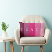 PEACE TEXT PINK FARBE HÜBSCH VERTICAL STRIPED LENDENKISSEN (Stuhl )