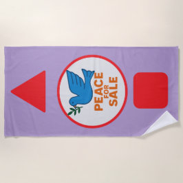 Peace theme designed beach Towel Strandtuch