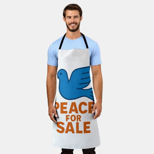 Peace themed apron schürze (Getragen)