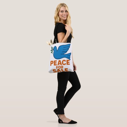 Peace Themed Tote Bag Tasche (Am Model)