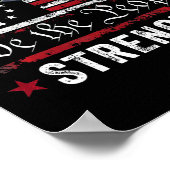 Peace Through Strength Trump Operation Midnight Ha Poster (Ecke)