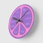 Peace Time Runde Wanduhr (Winkel)