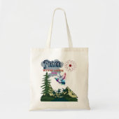 Peace Tote Bag - Minimalistische Inspiration Tragetasche (Vorne)
