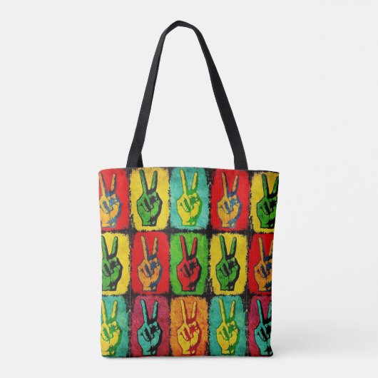 Peace Tote Bag Tasche (Rückseite)