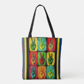Peace Tote Bag Tasche (Rückseite)