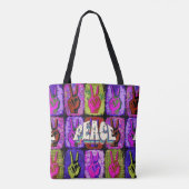 Peace Tote Bag Tasche (Rückseite)