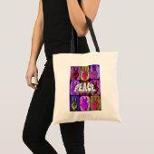 Peace Tote Bag Tragetasche (Vorderseite (Produkt))