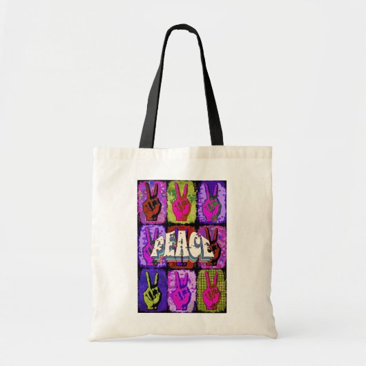 Peace Tote Bag Tragetasche (Vorne)