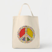 Peace Tote Bag Tragetasche (Vorne)