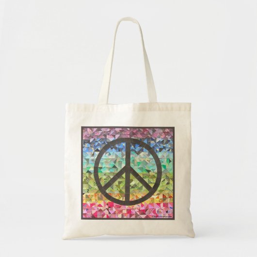 Peace Tote Bag Tragetasche (Vorne)
