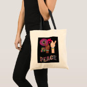 Peace Tote Bag Tragetasche (Vorderseite (Produkt))